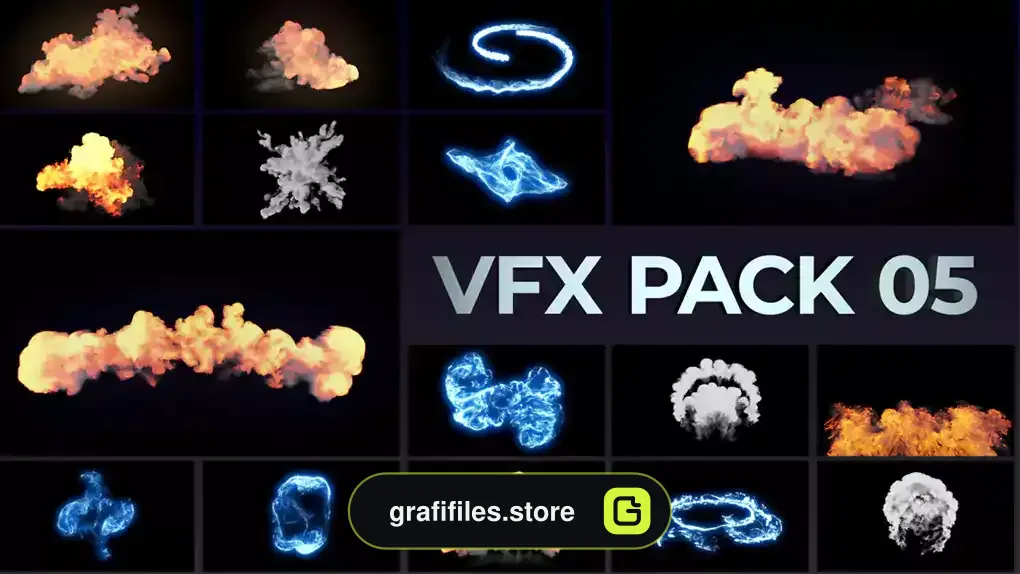 پروژه افترافکت جلوه های ویژه VFX Elements Pack 05