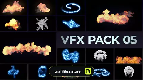 پروژه افترافکت جلوه های ویژه VFX Elements Pack 05