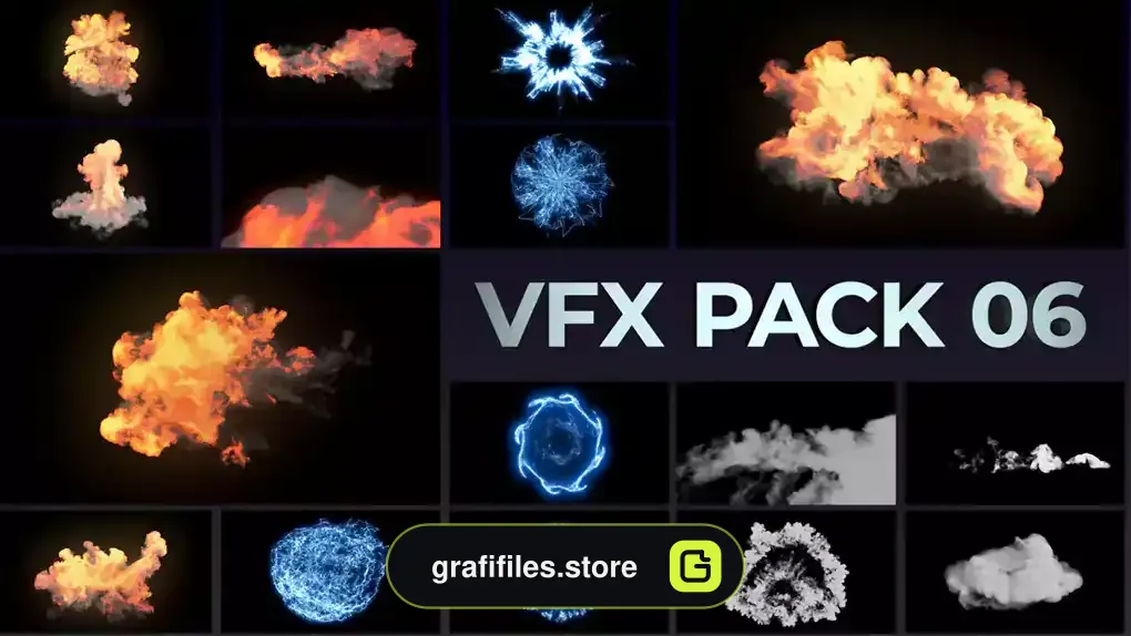 پروژه افترافکت جلوه های ویژه VFX Elements Pack 06