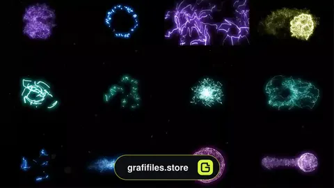 پروژه افترافکت انرژی VFX Energy Lines Pack