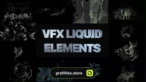 پروژه افترافکت جلوه های ویژه سیال VFX Liquid Elements