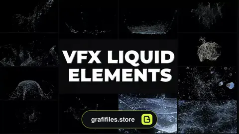 پروژه افترافکت جلوه های ویژه سیال VFX Liquid Pack
