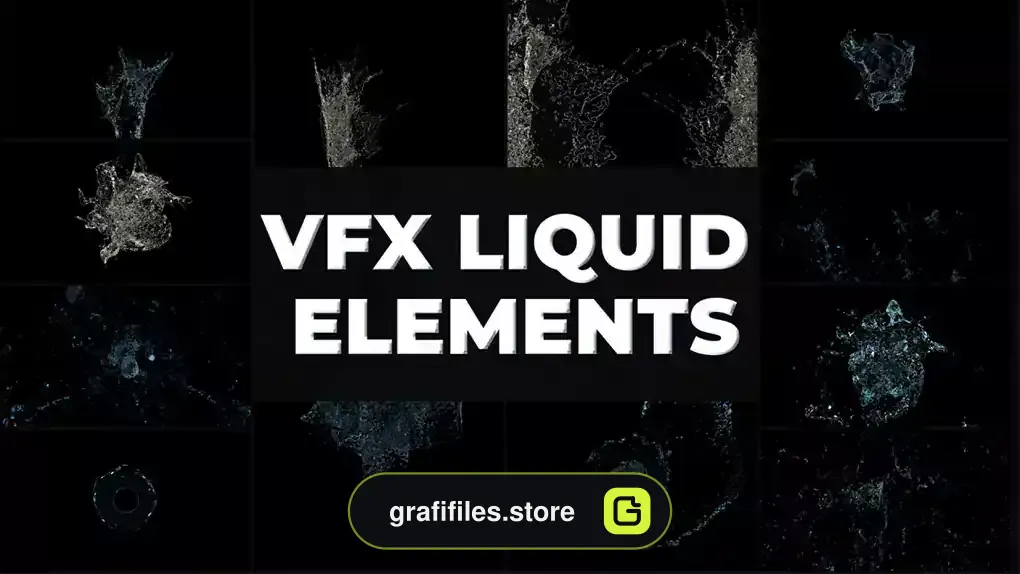 پروژه افترافکت جلوه های ویژه سیال VFX Liquid Pack