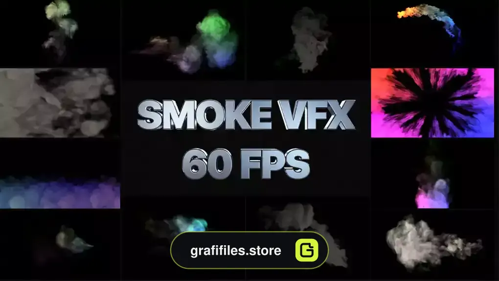 پروژه افترافکت جلوه های ویژه دود VFX Smoke Pack