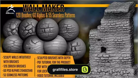 آلفا و براش ساخت دیوار Wall Maker