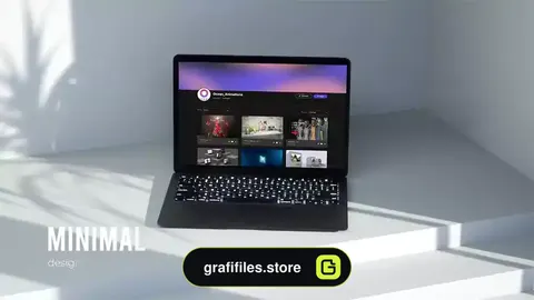 پروژه افترافکت معرفی وبسایت با لپ تاپ Web Promo Laptop Mock Up