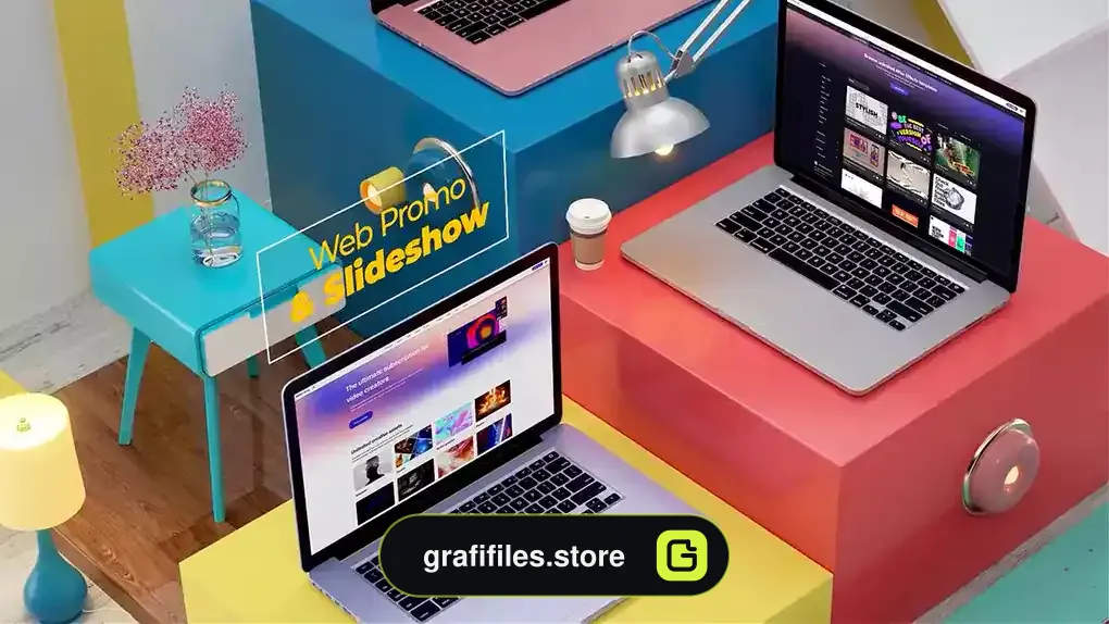 پروژه افترافکت اسلایدشو معرفی وب سایت Web Promo Slideshow