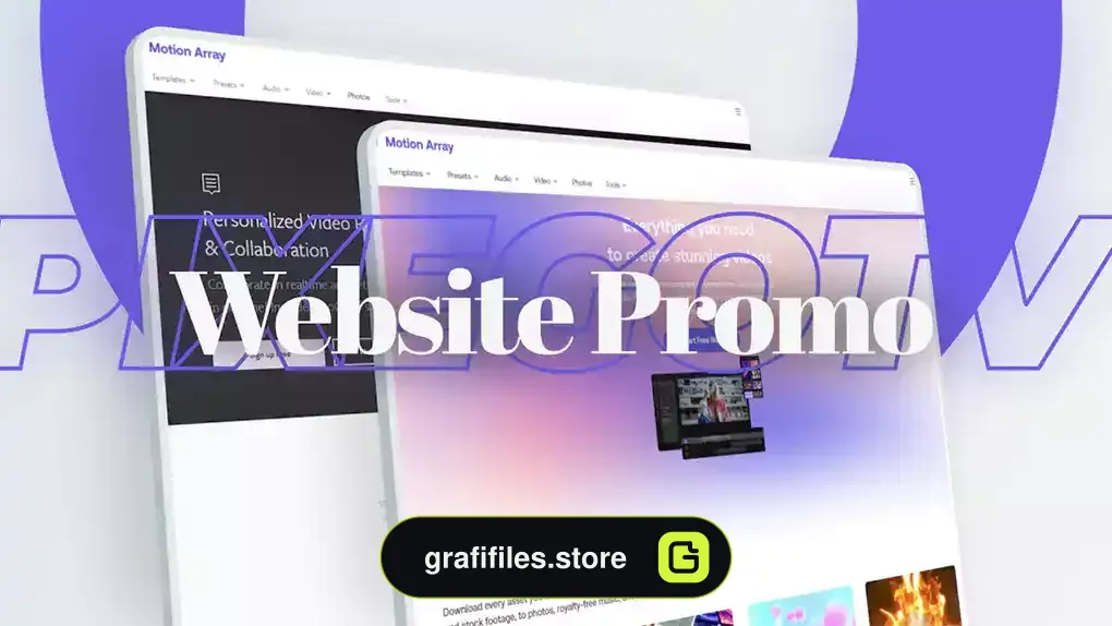 پروژه افترافکت معرفی وب سایت Website Promo Presentation