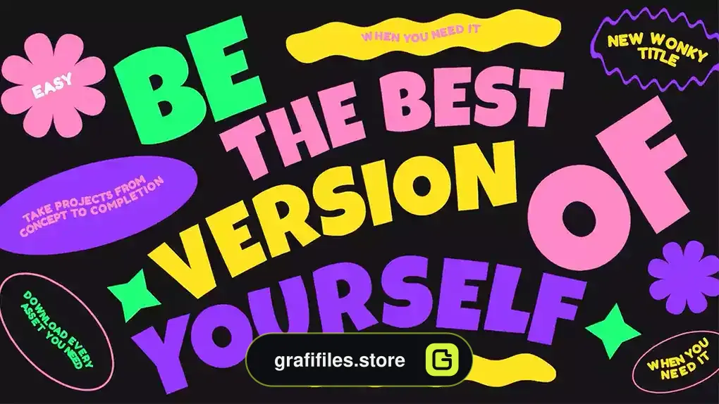 پروژه افترافکت تایتل Wonky Titles