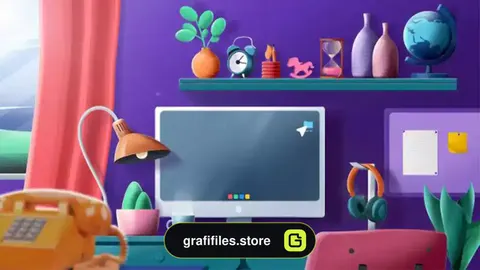 پروژه افترافکت لوگو فضای کاری WorkSpace - Logo Reveal