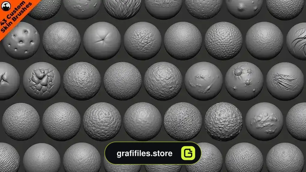 دانلود براش زیبراش پوست ZBrush SKIN Brushes Pack