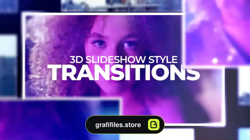 پریست پریمیر ترانزیشن اسلایدشو سه بعدی 3D Slideshow Style Transitions