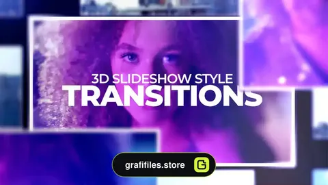 پریست پریمیر ترانزیشن اسلایدشو سه بعدی 3D Slideshow Style Transitions