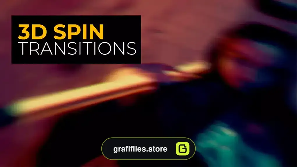 پریست افترافکت ترانزیشن چرخشی سه بعدی 3D Spin Transitions