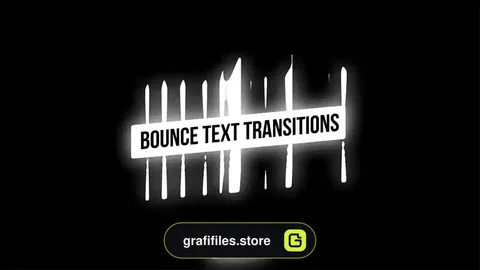 پریست افترافکت ترانزیشن متن گزاف گویی Bounce Text Transitions