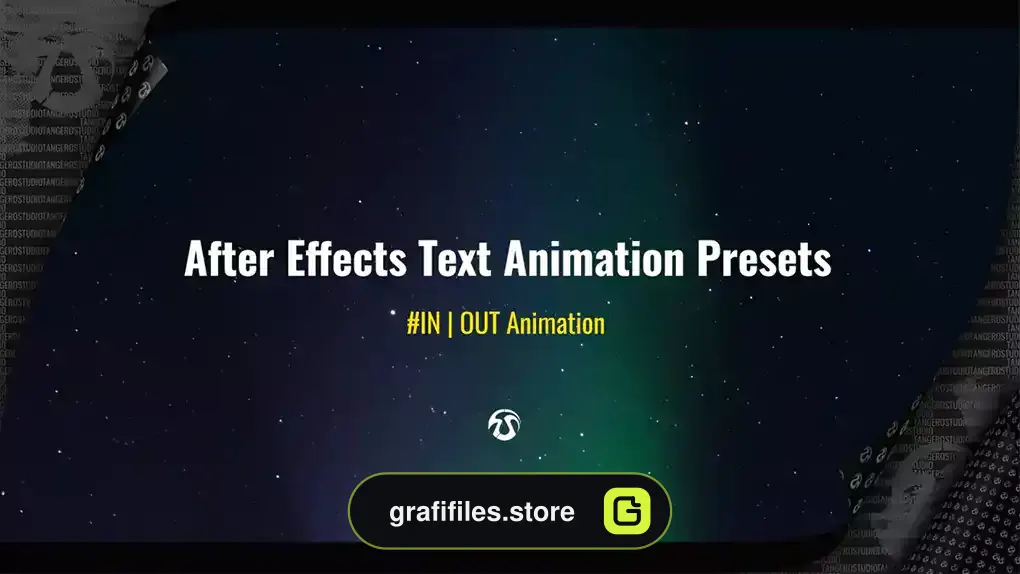 پریست متن افترافکت Text Animation Presets