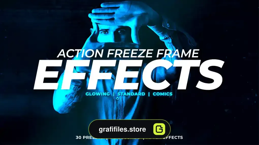 پریست افترافکت افکت فریز فریم Action Freeze Frame Effects