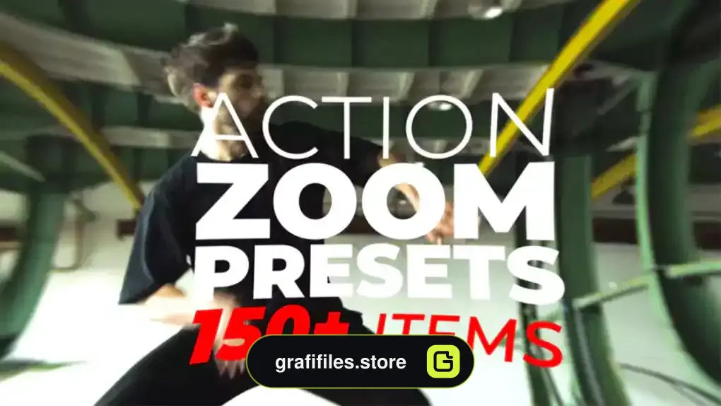 دانلود 150 پریست افترافکت زوم اکشن Action Zoom Presets Pack