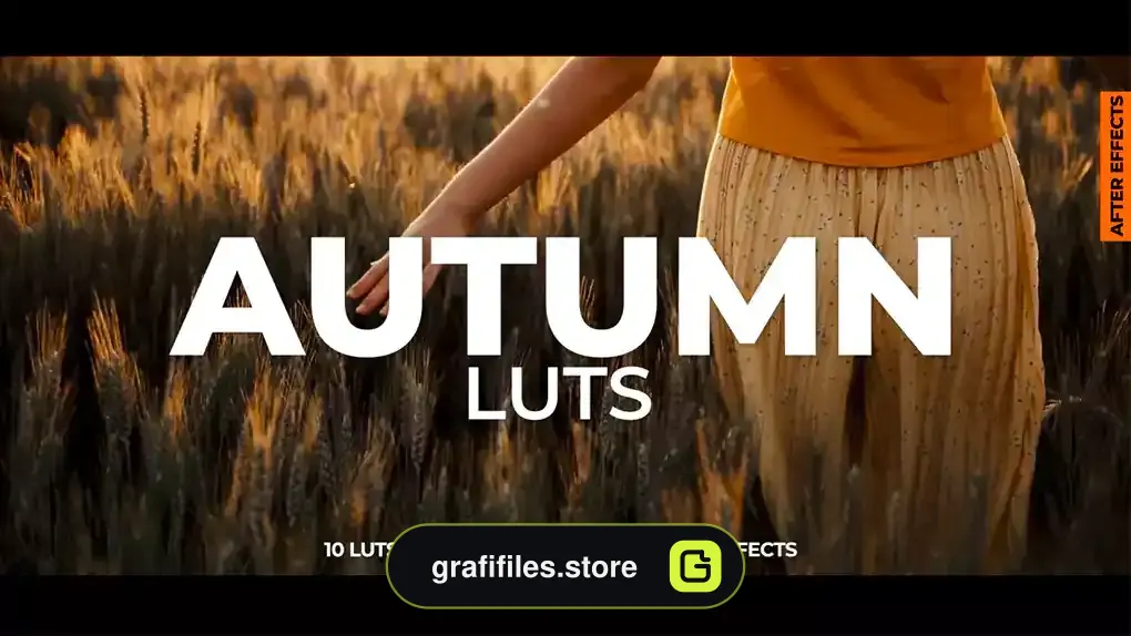 پریست رنگ پاییز افترافکت Autumn LUTs