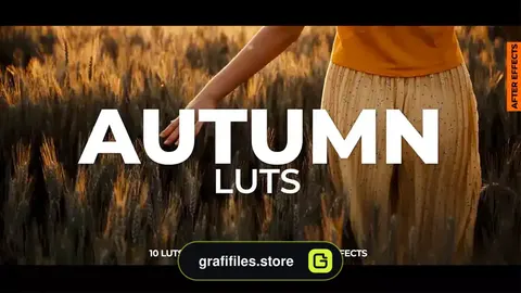 پریست رنگ پاییز افترافکت Autumn LUTs