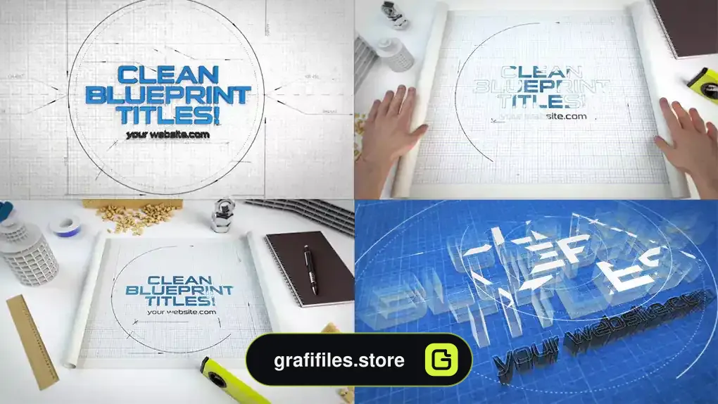 پروژه پریمیر تایتل Blueprint Titles Bundle
