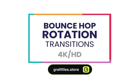 پریست افترافکت ترانزیشن Bounce Hop Rotation Transitions