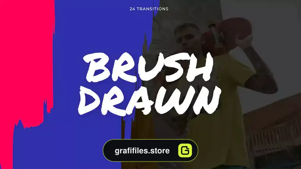 پریست افترافکت ترانزیشن براش Brush Drawn Overlays Transitions