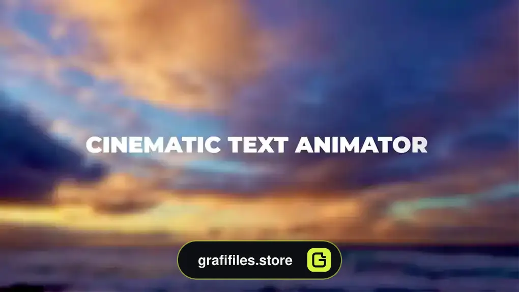 پریست پریمیر متن سینمایی Cinematic Text Animator