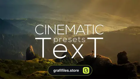 پریست متن سینمایی افترافکت Cinematic Text Animator