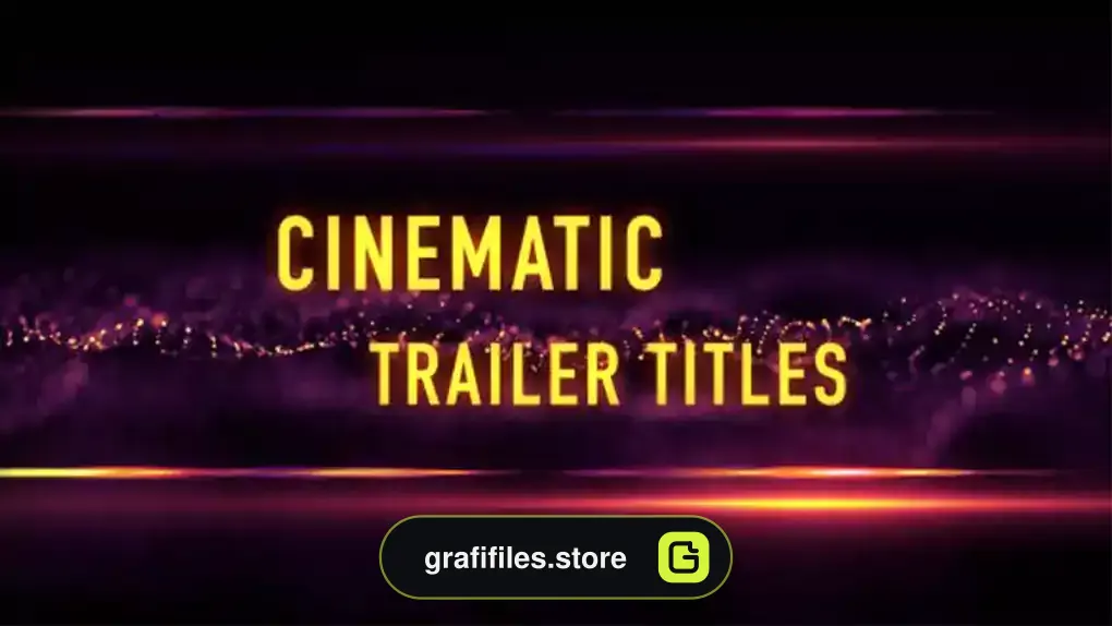 بک گراند موشن گرافیک تریلر تایتل سینمایی Cinematic Trailer Titles