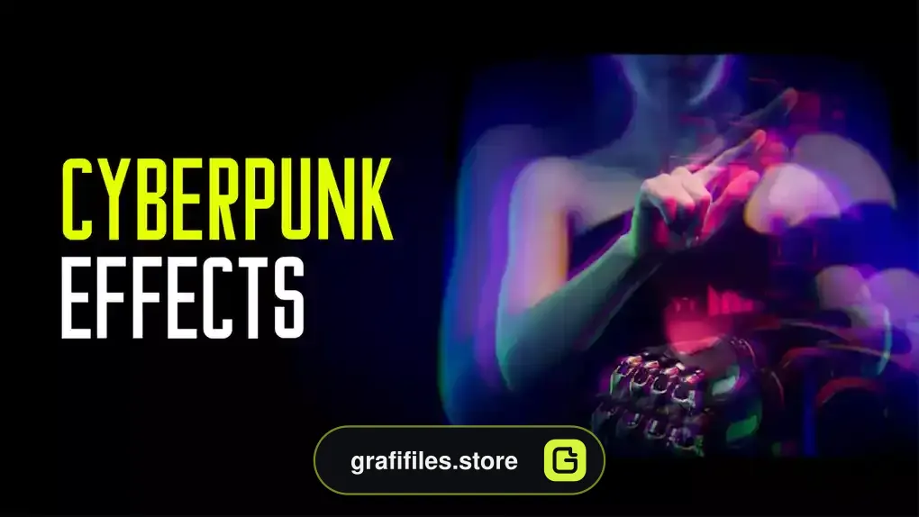 پریست افترافکت افکت سایبرپانک Cyberpunk Effects