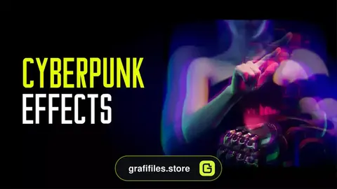 پریست افترافکت افکت سایبرپانک Cyberpunk Effects