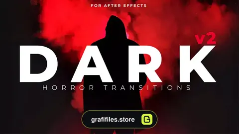 پریست افترافکت ترانزیشن ترسناک Dark Horror Transitions V2