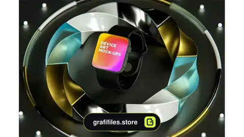 موکاپ تبلت، موبایل و ساعت هوشمند Device Art MockUp 014