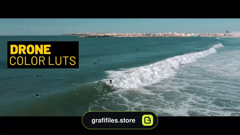 پریست رنگ فوتیج پهپاد افترافکت Drone LUTs