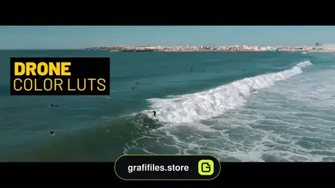 پریست رنگ فوتیج پهپاد افترافکت Drone LUTs