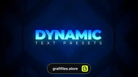 پریست متن داینامیک افترافکت Dynamic Text Presets