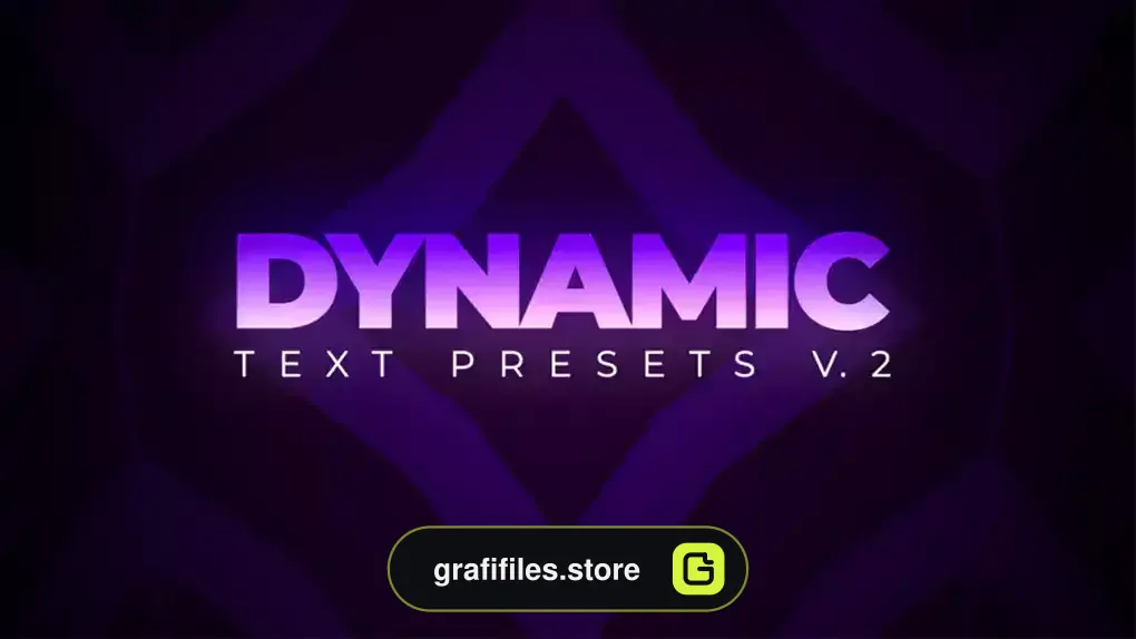 پریست افترافکت متن داینامیک Dynamic Text Presets V.2