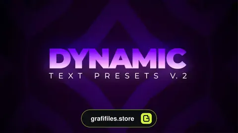 پریست افترافکت متن داینامیک Dynamic Text Presets V.2