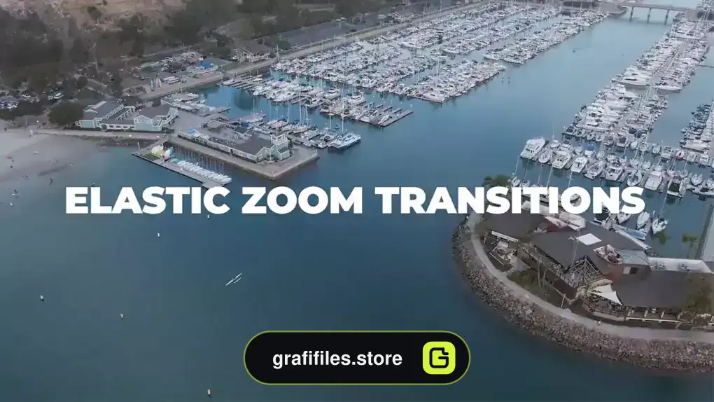 پریست افترافکت ترانزیشن زوم Elastic Zoom Transitions