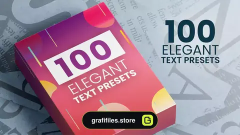 پریست متن افترافکت Elegant Text Presets