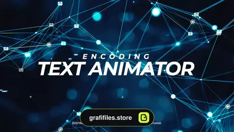 پریست متن رمزگذاری افترافکت Encoding Text Animator