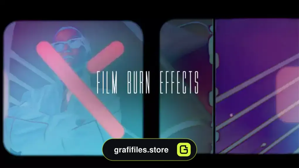 پریست پریمیر افکت سوختن فیلم Film Burn Effects