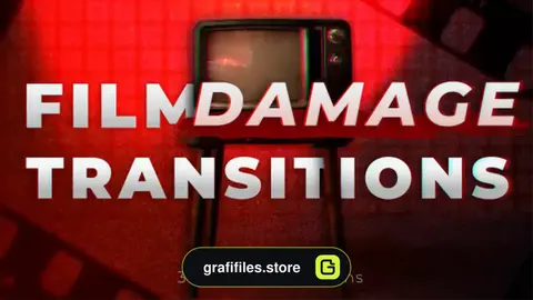 پریست پریمیر ترانزیشن خرابی فیلم Film Damage Transitions