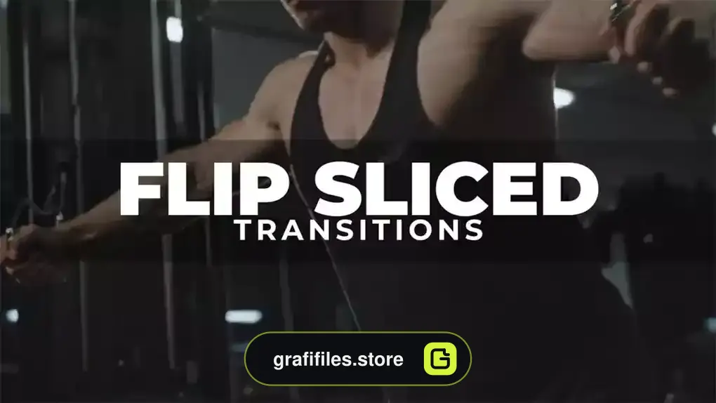 پریست افترافکت ترانزیشن Flip Sliced Transitions