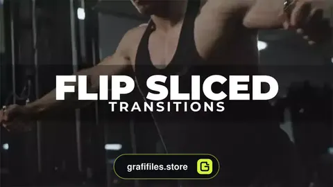 پریست افترافکت ترانزیشن Flip Sliced Transitions