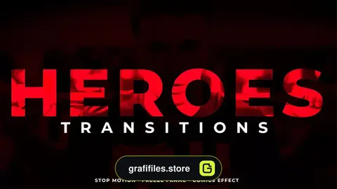 پریست افترافکت ترانزیشن افکت فریز فریم Freeze Frame Transitions