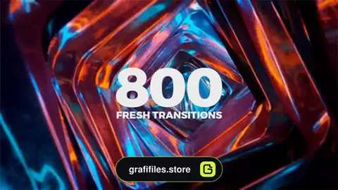 دانلود 800 ترانزیشن افترافکت Fresh Transitions