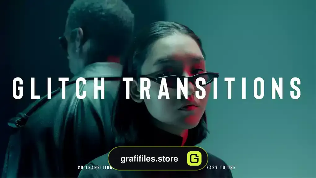 پریست افترافکت ترانزیشن گلیچ Glitch Transitions
