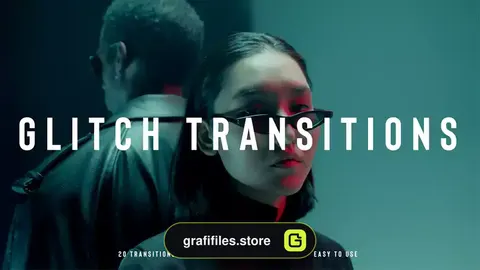 پریست افترافکت ترانزیشن گلیچ Glitch Transitions